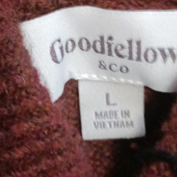 Men's Standard Fit Hoodie Jacquard Pullover Sweater - Goodfellow - Picture 2 of 4
